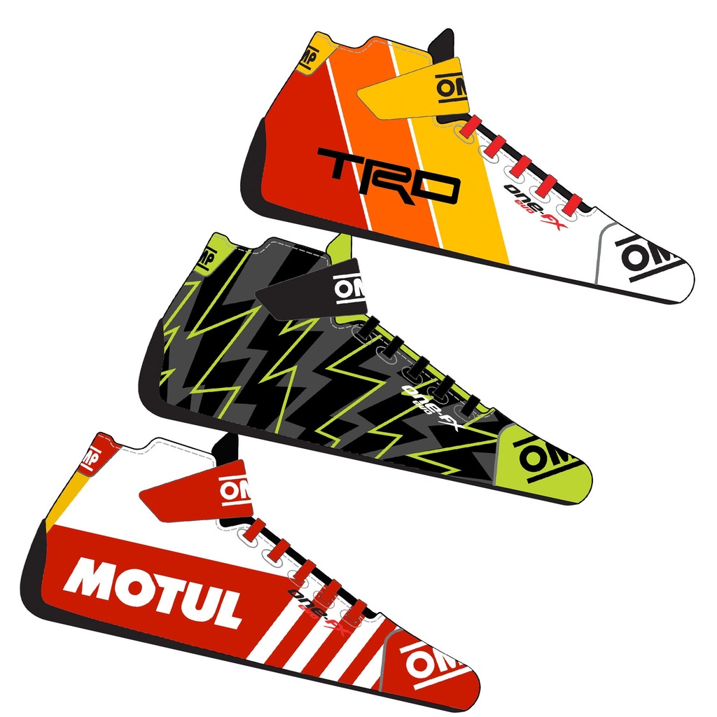 OMP One Evo FX Art Custom Design Race Boots