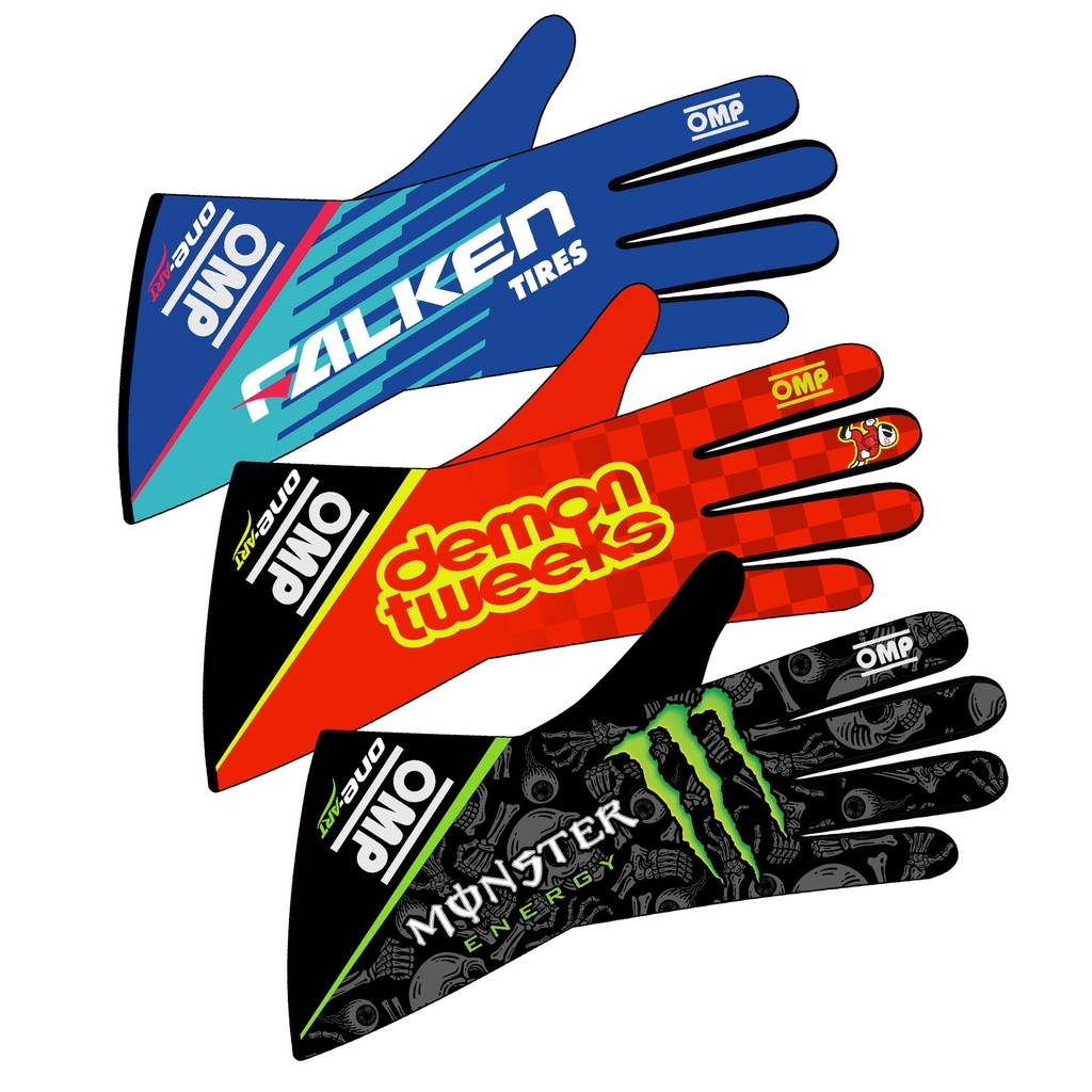 OMP One Art Custom Design Race Gloves